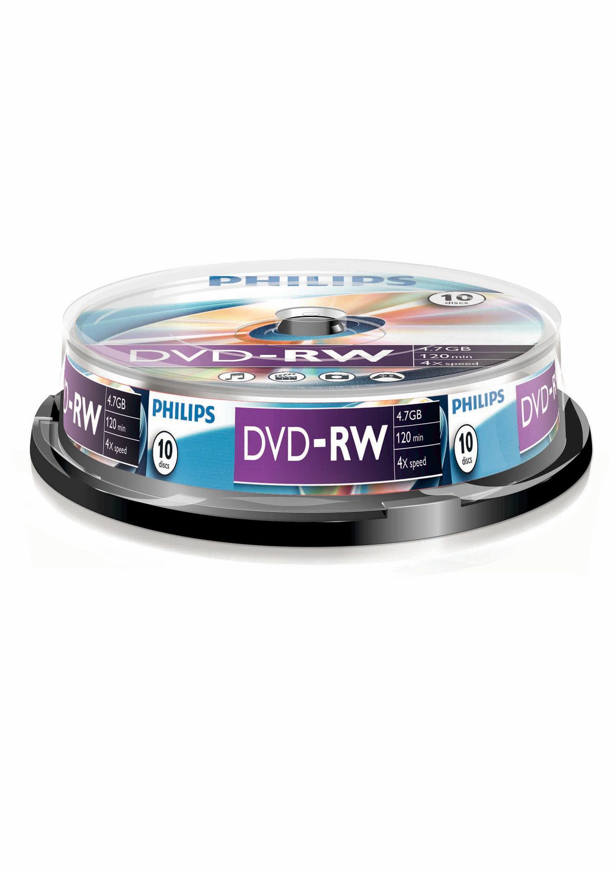Philips DVD-RW 4.7GB 4x (10) - DN4S4B10F/00