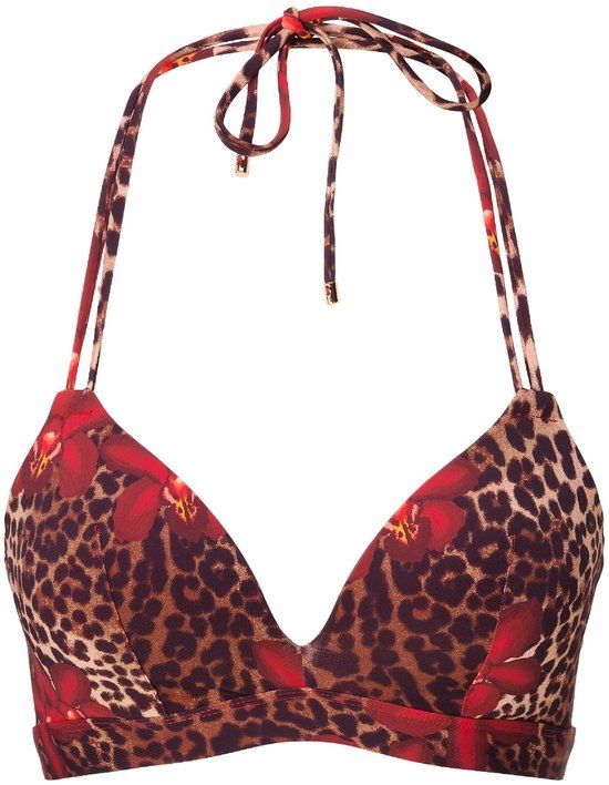LingaDore Voorgevormde Triangel Bikini top Leopard flower