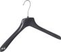 De Kledinghanger Gigant - Cintre - Cintre - Cintre - Adultes - FR40 - 10 Pièces - Plastique - Noir - Modèle Courbé - Élargissement d'Épaule 3,3 cm - 40 cm - Cintre - Cintre - FR-Série (FR40_00/10)