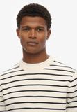 Superdry The Merchant Store Bretonse Trui Relaxed Pasvorm Heren Cream Breton Stripe XXXL