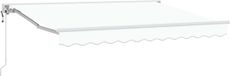 vidaXL Store-auvent électrique 3,5 x 2,5 m polyester blanc