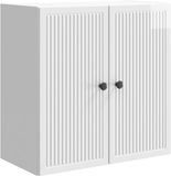 vidaXL Wandkast Hoogglans Wit 59 x 31 x 60 cm Bewerkt hout