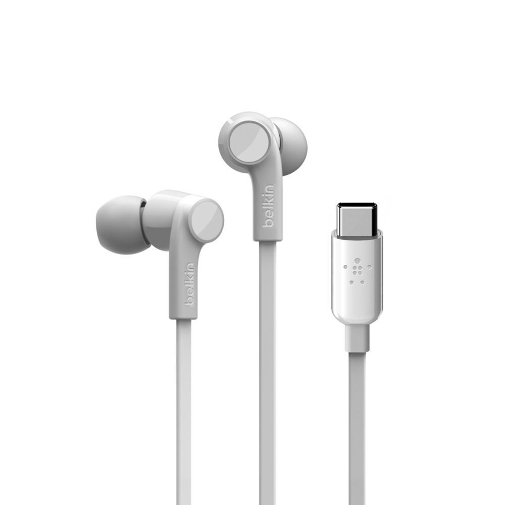 Belkin ROCKSTAR™ In-ear Headphones with USB-C Connector - White