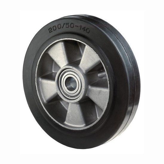 BS Rollen BS zwenkwiel Elastisch massief rubber 60 mm - B80.180
