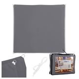 Relaxdays Schaduwzeil 2x2m Polyester Waterdicht Vierkant Donkergrijs