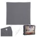 Relaxdays Schaduwzeil 2x2m Polyester Waterdicht Vierkant Donkergrijs