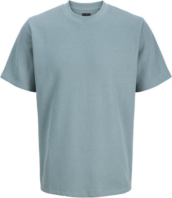 Jack & Jones T-shirt Jprblaleo Ss Structure Tee Styd Aw2 12294823 Goblin Blue Mannen Maat - XL