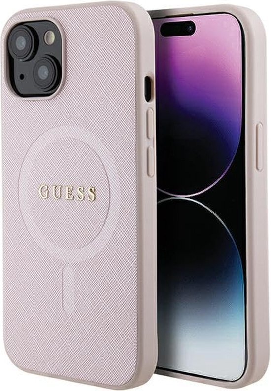 GUESS GUHMP15MPSAHMCP Hulle fur iPhone 15 Plus 6.7" Rosa hardcase Saffiano