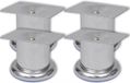 vidaXL Bankpoten rond chroom 60 mm 4 st