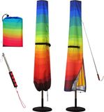 Merkloos SnelShoppen Grote Regenboog Parasolhoes