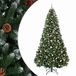 vidaXL Kunstkerstboom Groen met Kerstbal 210 cm 300 LED's Warmwit