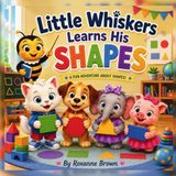 Little Whiskers Learns His Shapes: A Fun Adventure About Shapes for Preschoolers, Toddlers, and Kindergarten Kids