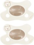 Difrax Fopspeen Natural - Newborn - Beertje - Bruin - 2 Stuks