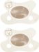 Difrax Fopspeen Natural - Newborn - Beertje - Bruin - 2 Stuks