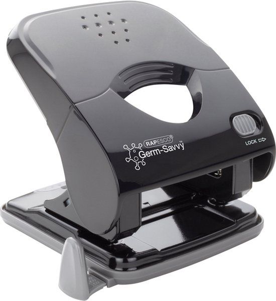 Rapesco Perforator X5-40ps antibacterieel 2-gaats zwart