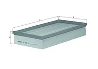 MAHLE Luftfilter LX1649