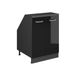 Vicco Rion Kast voor schuine wand – 60 x 81.6 cm met 2 deuren, kastromp 60 cm diepte Zwart hoogglans