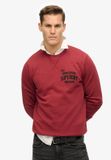 Superdry Workwear sweatshirt met applicatie - Heren - Bordeaux rood - L