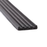 Tochtstrip E-profiel Zwart - 15x3mm - 100 meter
