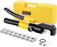 Merkloos / Sans marque Wan GmbH Hydraulische krimptang 10T met 9 zeshoekige matrijzen voor krimpgereedschap 4-70 mm²
