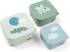 Done by Deer Happy Clouds Snack Boxes - Set of 3 - Green