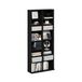 Furinno JAYA 16-Shelf Multimedia Media Storage Tower Rack met verstelbare planken, Americano