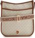 Michael Kors Luisa 30R4G99M3V-099 Dames Crossbody Tas Imitatieleer Bruin/Wit