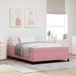 Maison Exclusive - Lit exclusif - Structure de lit rose, dimensions 140 x 190 cm, revêtement en tissu