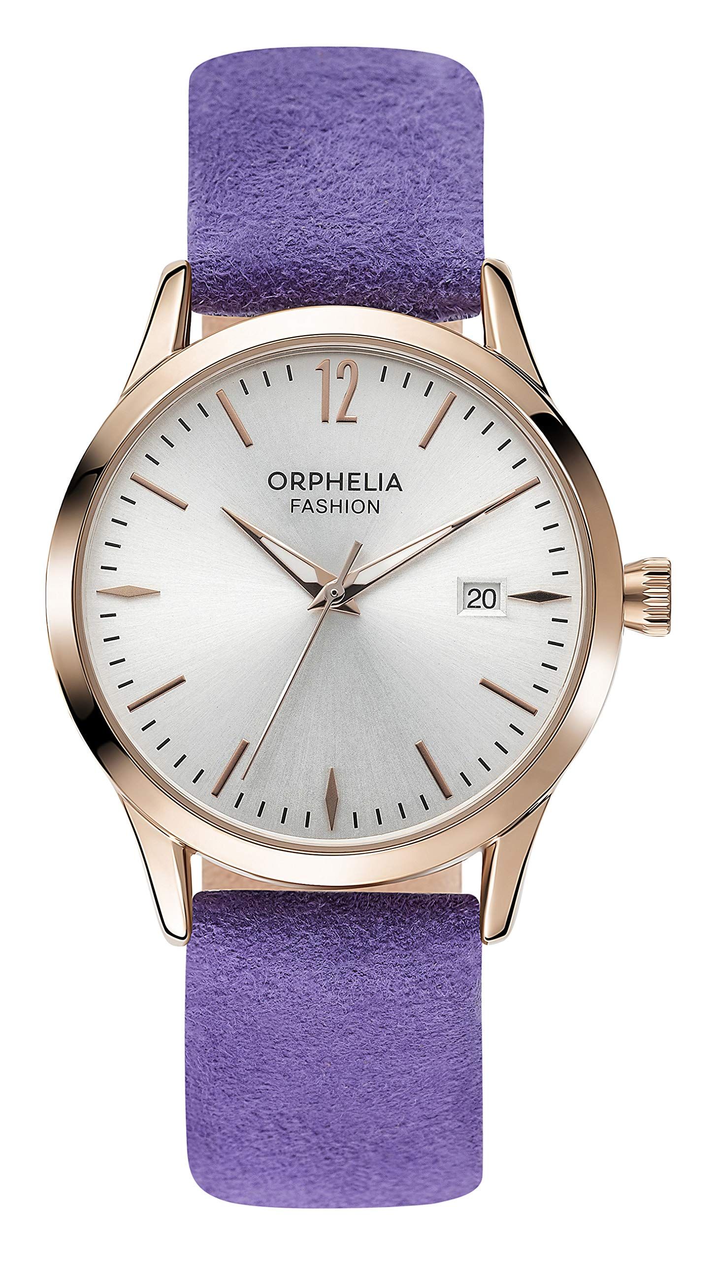 Orphelia Fashion - OF711820 Horloge - Leer - Paars - Ø 36 mm