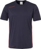 Uhlsport Essential Shirt Korte Mouw Kinderen - Marine / Rood | Maat: 116