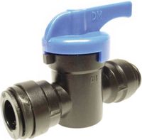 DM-Fit AHUC0606M Vanne à boisseau sphérique tuyau 6mm à emboîter x tuyau 6mm à emboîter POM