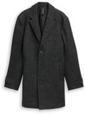 Tom Tailor - Wollen jas met reverskraag - Maat XXXL - fussy salt and pepper