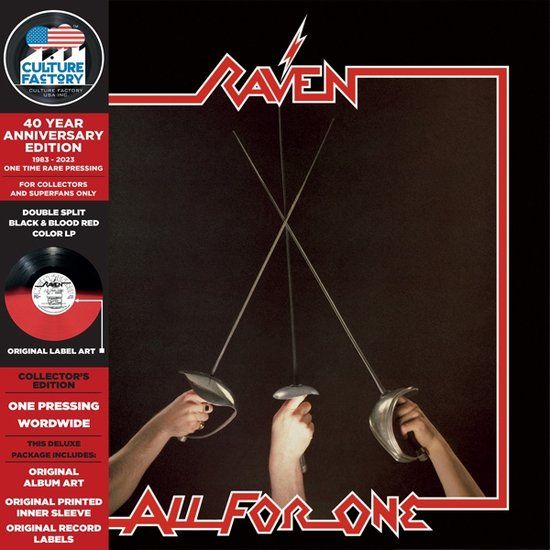 Culture Factory Usa Raven All for One LP Rood/Zwart Vinyl