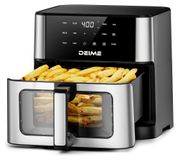 Friteuse à air chaud, 10 litres, 1800 watts, écran tactile, avec revêtement antiadhésif