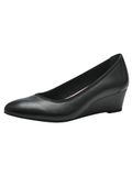 Tamaris Dames Sleehakpumps 1-22320-42 003 Zwart Leer Maat 40 EU