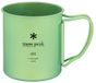 Snow Peak Mok in titanium enkele wand 450 ml groen