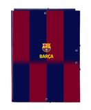 FC Barcelona 1. Team 25/26, 3 kleppen folio-map, ideaal voor kinderen van verschillende leeftijden, comfortabel en veelzijdig, kwaliteit en duurzaamheid, 26 x 36,5 cm