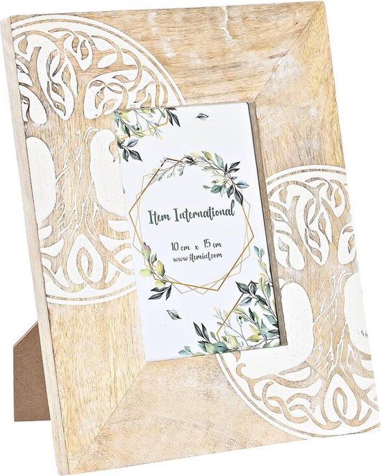 DKD Home Decor Fotolijst - Wit - Hout - 20 x 25.5 cm