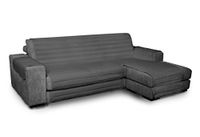 Italian Bed Linen Elegant sprei, gewatteerd, 190 cm, donkergrijs
