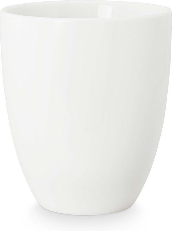 vtwonen Mok Zonder Oor - Wit - Porselein - 250 ml