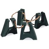 LP Latin Percussion Conga-rubberen voetjes (4 stuks) met verstelbare band, hoogte ca. 2,5 cm, LP637