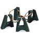 LP Latin Percussion Conga-rubberen voetjes (4 stuks) met verstelbare band, hoogte ca. 2,5 cm, LP637