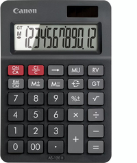 Canon AS-120 II Desktop Calculator - Black