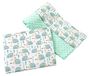 Kinderdeken Medi Partners Kinderdeken met kussen 100% Katoen Minky Grote Bilaterale Set 75x100 + 35x30cm Multifunctioneel Wieg en Kinderwagen