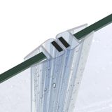 1 paar 180° afdichtingen magnetisch DM02, 6-7 mm, 200 cm. Afdichting voor douchedeur, reserveafdichting voor douchecabines