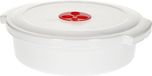 PlasticForte Magnetronschaal - deksel/ventiel - 2 liter - wit - kunststof - BPA vrij