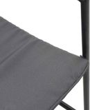 vidaXL Tuinstoel Zwart en Anthraciet Textileen 4 stuks inclusief kussens