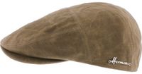 Herman Casquette plate imperméable en coton huilé