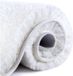 VANZAVANZU Tapis de bain antidérapant Tapis de bain épaissi Tapis de bain doux Tapis de bain moelleux Microfibre Tapis de bain, super absorbant, lavable en machine, séchage rapide - 40 x 60 cm (Blanc)