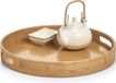 Zeller Dienblad - bamboe hout - rond - 38 x 5 cm